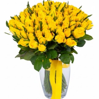 101 kollast roosi 40cm