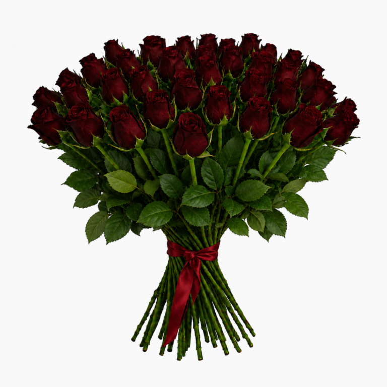 35 punast roosi 50cm